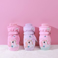 正版蠟筆小新手套兒童滑雪加絨加厚棉戶外玩雪防潑水防凍分指學生