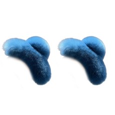 2Pcs 대형 인조 모피 헤어 클립 롱 헤어 스트롱 홀드 한국 스타일 패션 액세서리 다양한 색상 제공