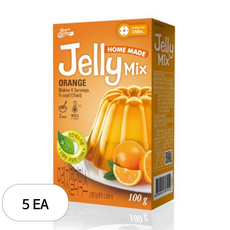 브레드가든 오렌지젤리믹스 젤리만들기, 100g, 5개