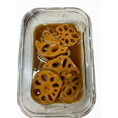 진실된손맛 달짝지근하게졸여낸밥도둑반찬 연근조림 도시락반찬으로제격 아삭아삭즐거운식감, 4개, 170g