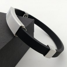 쥬띠크 티타늄 실리콘 정전기방지 팔찌, 블랙, 1개