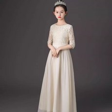 하와즈 연주회 롱 드레스 파티복 발표회 레이스 롱 원피스