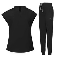立領無袖洗手衣美容院牙科醫生護士服工作制服套裝手術衣女醫護, 1件, M