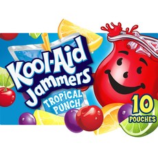 Kool-Aid Jammers Tropical Punch Flavored Drink 10 ct Box 6 fl oz Pouches