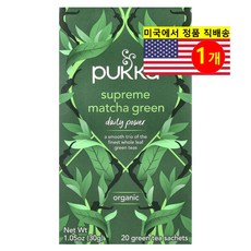 Pukka Herbs 오가닉 허브 슈프림 마차 그린 티 20개입 30g 1개
