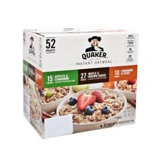퀘이커 인스턴트 오트밀 플레이버 버라이어티 시리얼, 1세트, 2.11kg