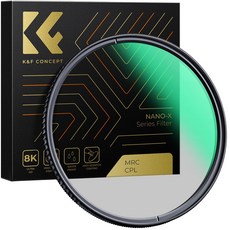 K&F CONCEPT Nano-X 초고화질 방수 스크래치 방지 코팅 CPL필터, 72mm