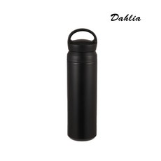 다일리아 보온 보냉 스텐 텀블러 우주인 다이노 텀꾸 스티커 포함 물병, 블랙, 1개, 500ml