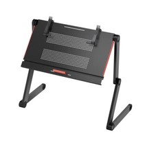 omax床上電腦桌多功能床上支架躺著用筆電桌可調節懶人折疊陞降床上桌, 黑色三條腿+2對夾子