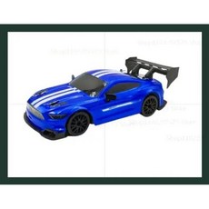 드리프트RC카 무선 조종 고속 4륜구동 충전식 RC 경주용 미니레이싱 핸들링, GTR Blue Box, 1개