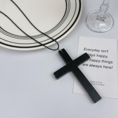 나무 십자가 목걸이 십자가 장식 기도용