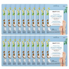매직브라이트 촉촉한 발팩 겨울 보습 각질제거 풋팩 수분공급 양말 홈케어 풋마스크팩, 코코넛 발팩, 2개, 10매, 14g