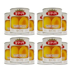 알쿠니아 황도2절 통조림, 840g, 12개
