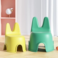 椅子 BI-6117 BI-6118 大云兔椅 中云兔椅 兒童椅 塑膠椅 矮凳 凳子 造型椅 餐椅, 1個, 中云兔椅,藍色