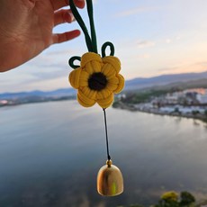 양말목 해바라기 도어벨 만들기 키트, 단일, 1개