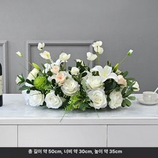 테이블 교회 장미 사순절 센터피스 인테리어 꽂이 부활절, 스타일 B 화이트 플라스틱 받침대 포함
