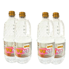 으뜸 프리미엄 세탁물 헹굼 식초, 4개, 1.8L