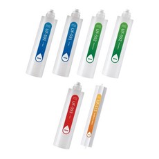 賀眾牌 UR-5411JW-8/UR-5401JW-1 淨水器專用一年份濾芯組 (UF-591*2/592*2/593/515), 1個