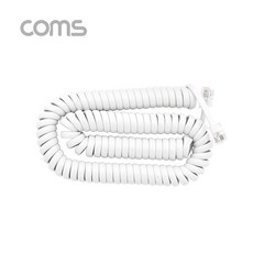 전화선 송수화기 케이블 4P4C 스프링 IVORY, 상세페이지 참조