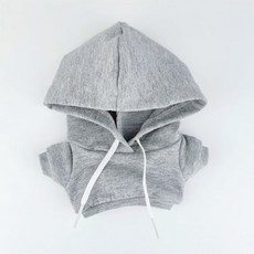 모카돌 10cm 15cm 20cm 솜인형 옷 심플 후드티, 그레이, 15cm 솜인형, 1개