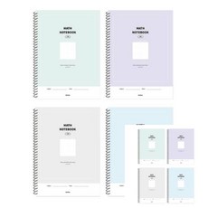 6분할 수학스프링 노트 1개입 6칸수학노트 수학연습장6분할