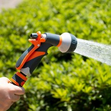 워터 호스커넥터포함 분사 8모드 스프레이건 정원관리용 rmp*65184AX, 1개