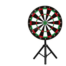 대형 다트판 마그네틱 턴테이블 보드 스탠딩 삼각대, 1. 80cm 빨강 초록 검정 다트, 1개