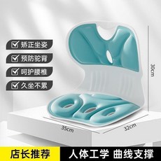 人體工學護腰坐墊 坐姿矯正 久坐神器, 綠色 人體工學 矯正坐姿 久坐不纍 ,小款護腰坐墊 預防駝背 減壓50%