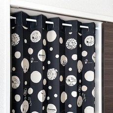 Noren Kobo 노렌코보 스누피 아코디언 커튼 모노톤 도트 96x200cm
