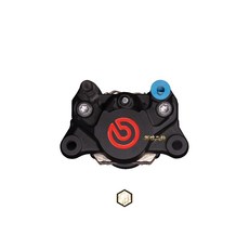 Brembo 螃蟹 後煞車卡鉗 對二 基本款 義大利公司貨 黑底紅, 1個