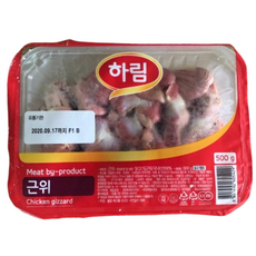 하림 근위 닭모래집, 4개, 500g