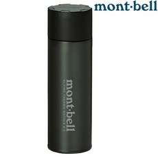 Mont-Bell 高山保溫瓶/保冰/輕量斷熱瓶 0.5L，戶外運動必備，長效保溫保冷，耐用易清洗, 深灰, 1個, 500ml