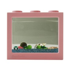 세남자바스켓 심플 바다 DIY 세트-국산 마리모(대), 인디핑크 블럭, 파란색 자갈, 1개