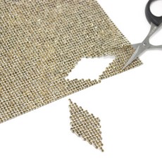 디아디아스톤 큐빅 시트 열접착 핫픽스, 골드, 1개