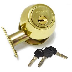 EZ SET 輔助鎖 10110F 金色門鎖, 1個