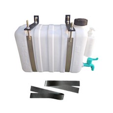 YSSHOP 트럭용 손세척 물탱크 물 저장탱크 다용도 내구성 고급 견고함 휴대성 설치 용이 손세척 운반용기, 46cm x 16cm x 29cm, 플라스틱 금속, 하얀색