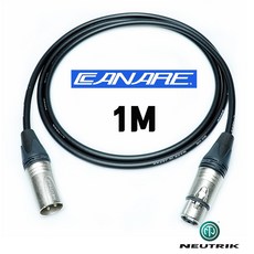 CANARE L-4E6S XLR + 카나레 뉴트릭 마이크 케이블 1M, 1개