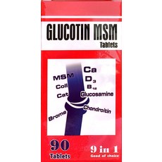 GLUCOTIN 健絡錠 MSM關節保健，90錠裝，維持關節靈活，舒緩不適感，健康行動力, 1個, 90份