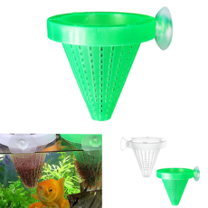 물고기 어항 피딩컵 열대어 구피 먹이급여기 수족관용품 수조 먹이 밥그릇, 그린, 1개