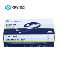 유한킴벌리 라벤더 니트릴장갑 라텍스 위생 요리용 식품용 의료용 일회용 고무장갑 연보라 라벤더장갑(연보라) M, 1개