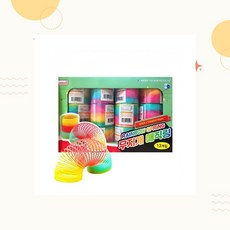 스트레스해소 어린이완구 스프링토이 장난감 슬링키 레인보우 매직링, 1개, 상세페이지 참조
