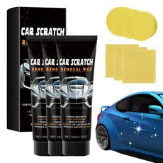 차량용 스크래치 리무버 2025 신차 연마 왁스 깊은 스크래치를 위한 물티슈 및 스펀지가 포함된 자동차 리무버 페인트 수리 키트 (2), 3