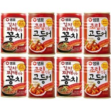 샘표 김치찌개용 꽁치+조림고등어 400g X 4세트
