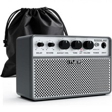 유어 BA10프로 10와트 어쿠스틱 기타 앰프 휴대용 보컬 및 디지털 딜레이리버브 효과 헤드폰 잭OTG 무선 소형 녹음 연습 여행용 캐리어 가방 포함