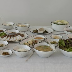 ssueim Bodam 6人用陶瓷餐具組 42入組, 12種餐具, 混色, 1組