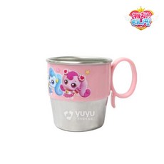 르번 새콤달콤 캐치티니핑 손잡이 스텐 유아동 컵, 혼합색상, 1개, 280ml