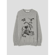 [국내매장정품] 에잇세컨즈 8SECONDS 프린트 풀오버 카키 125251MQ4H 170913, M