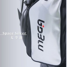 MEGA GOLF鐵甲武士X硬殼高爾夫球袋#9239 新色登場 出國兩用球桿保護袋 熱銷商品, 黑×太空銀, 1個