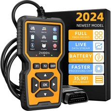 ZmoonZMOON ZM201 Professional OBD2 스캐너 진단 툴 1996 2023년 이후 차량에 대한 OBDII/EOBD 자동차 스캔 재설정을 통한 향상된 체크, yellow, 1개