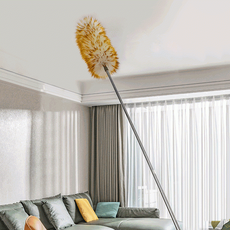 히키스 홈 매장 에어컨 카클리닝 길이조절 양모 먼지털이개, 1개, 혼합색상